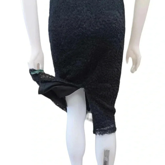 💥HOST PICKx2💥 ASOS Design Scuba Bandeau Black Floral Lace Midi Dress Size 6 - Picture 10 of 15